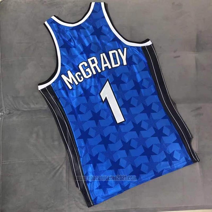 Camiseta Orlando Magic Tracy McGrady #1 Mitchell & Ness 2000-01 Azul